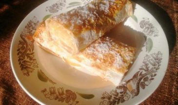 Рецепт: Легкий штрудель из лаваша — с творожным сыром