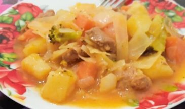 Рецепт: Рагу с мясом — на плите