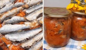 Салака с овощами на зиму