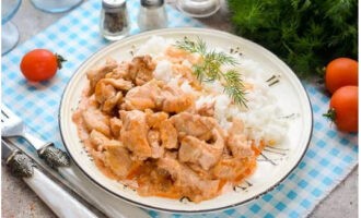 Бефстроганов из курицы