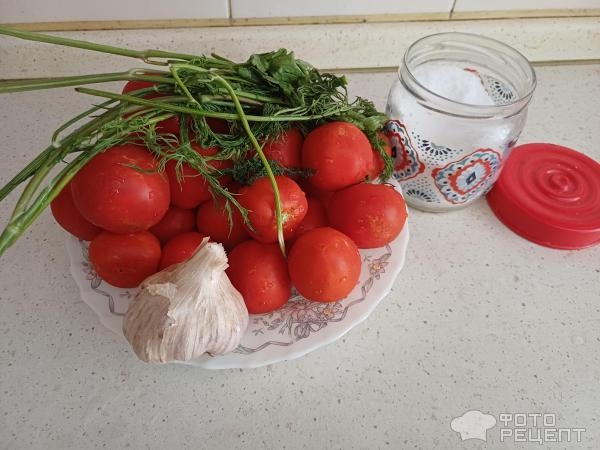 Рецепт: Малосольные помидоры в пакете — В моем исполнении.