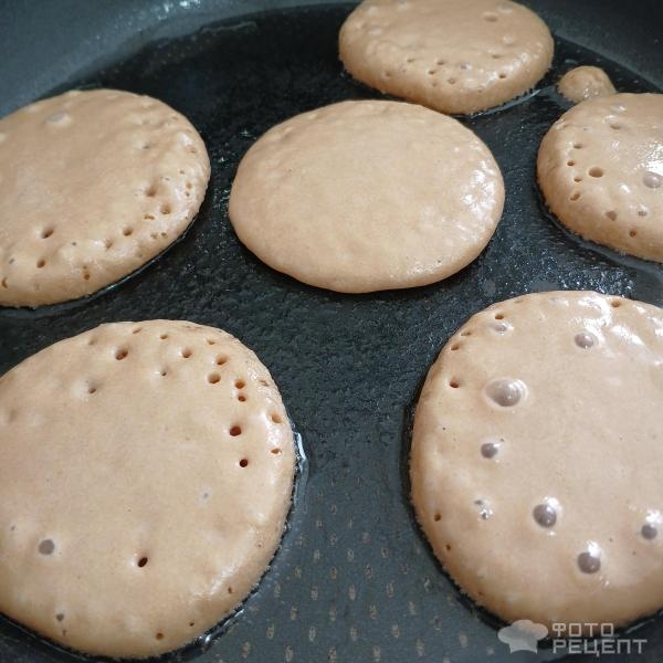 Рецепт: Вкусные протеиновые оладушки - На сыворотке с шоколадным и банановым протеином, полезные оладьи без муки для здорового питания