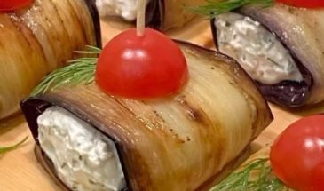 Баклажановые рулетики с секретной начинкой: рецепт вкуснейшей закуски
