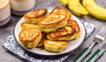 Банановые оладьи с овсяной мукой
