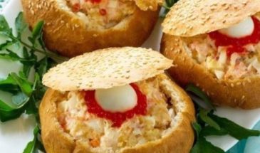 Вкусно и очень красиво: рецепт закуски в булочках