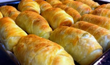 Когда денег нет, а до зарплаты далеко. Очень красивая и вкусная выпечка: нежные пирожки рогалики
