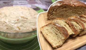 Домашний луковый хлеб на дрожжах