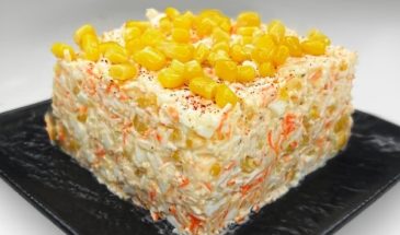 Реально очень вкусный. Салат с крабовыми палочками и кукурузой: необычный рецепт и оригинальная подача