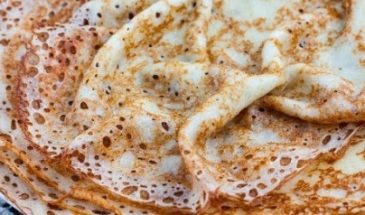 Тонкие блины на молоке с дырочками
