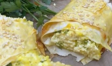 Пирог из лаваша с творогом: рецепт быстрой выпечки