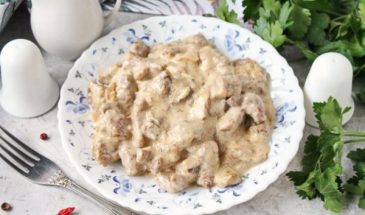 Цюрихское жаркое из телятины с грибами