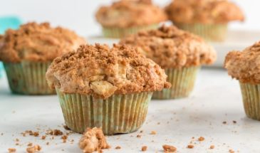 Мафины с яблоками и штройзелем – простой рецепт кексов как из кофейни