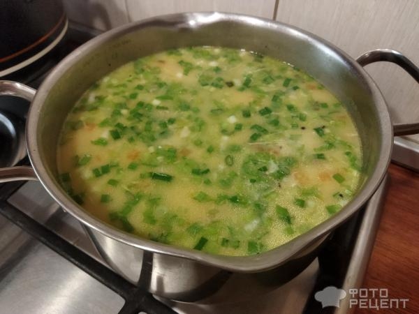 Рецепт: Куриный суп с плавленными сырками — с кукскусом и кукурузой
