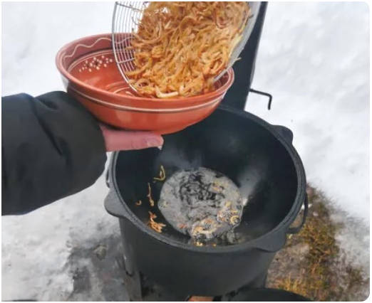 Картошка с мясом в казане