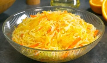 Салат с апельсином и капустой