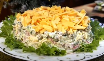 Главный конкурент Оливье. Салат Шустрик: красиво, вкусно и по Новогоднему