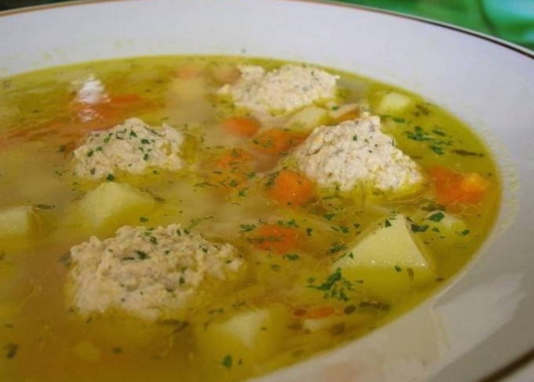 Суп с фрикадельками классический