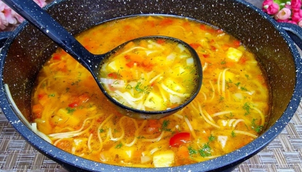 Повариха из Ташкента научила, суп-лапшу теперь варю по новому. Настолько вкусно, что можно готовить через день