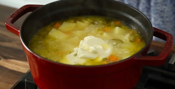 Картофельный суп без мяса