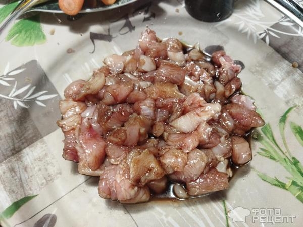 Рецепт: Куриное рагу с овощами - кабачки, цветная капуста, летний легкий рецепт,