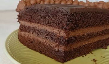 Шоколадный торт с масляно-шоколадным кремом