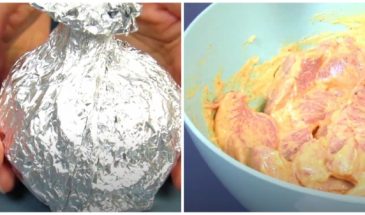 Просто завернула все в фольгу и в духовку. Вкусный вариант необычного ужина