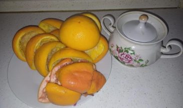 Рецепт: Цукаты из грейпфрута — И апельсинов.