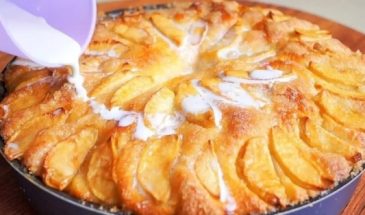 Сахарный пирог с яблоками