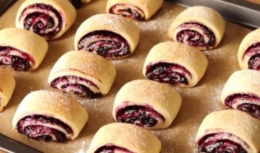 Творожное печенье с ягодами