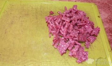 Рецепт: Салат с солеными грибами — с кукурузой