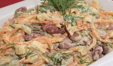 Салат с корейской морковью