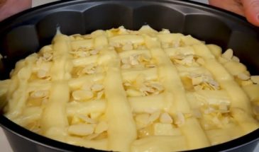 Яблочная шарлотка с заварным кремом: польский рецепт