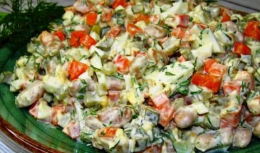 Быстрый салат за 15 минут. Настолько вкусный, что на столе не останется