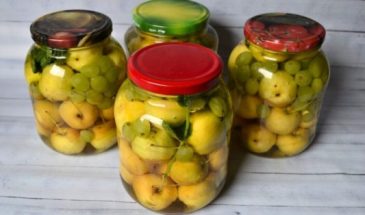 Яблоки с виноградом в сиропе: рецепт на зиму