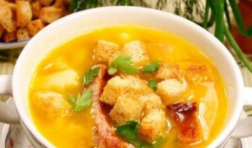 Гороховый суп с копченостями классический