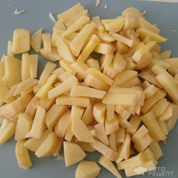 Рецепт: Борщ с фасолью в томате - С домашней заправкой для борща, постный и быстрый борщ на каждый день