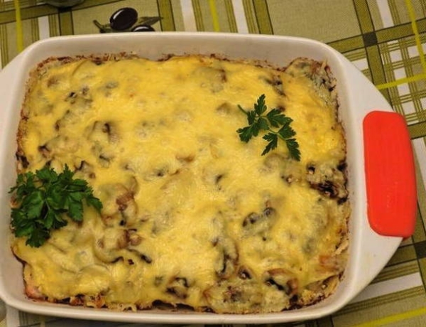Рис с курицей в духовке