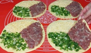 Пирожки с мясом и сыром в духовке