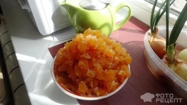Рецепт: Цукаты из грейпфрута - Очень ароматные. нежные цукаты.