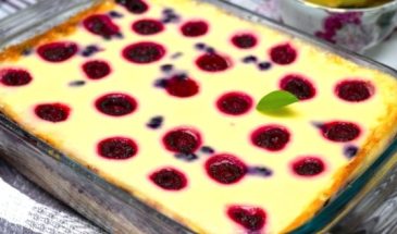 Нереально вкусная творожная запеканка с кремом. Нежнейший десерт в 2 слоя