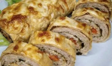 Рулет с курицей, яблоком и черносливом: рецепт вкусной закуски