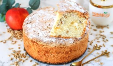 Яблочный пирог с семечками