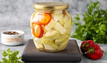 Кабачки с острым перцем на зиму