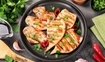 Кальмар в остром соусе на сковороде-гриль