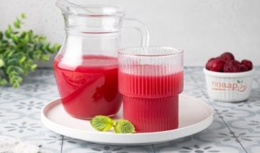 Кисель из замороженной вишни