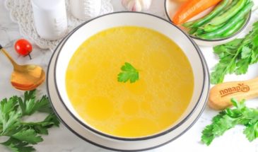 Консоме с гарниром