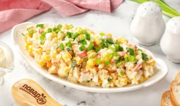 Крабовый салат классический без огурца