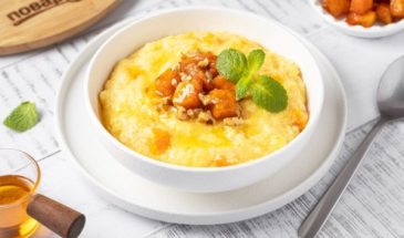 Кукурузная каша с тыквой на воде