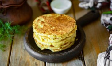 Кукурузные лепешки с творогом