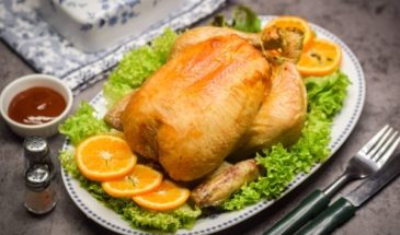 Курица, запечённая на соли в духовке
